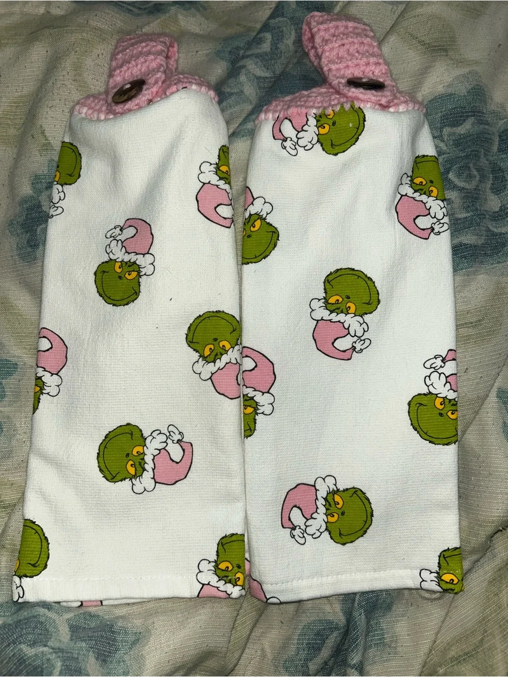 Grinch Christmas Hanging Towel Set